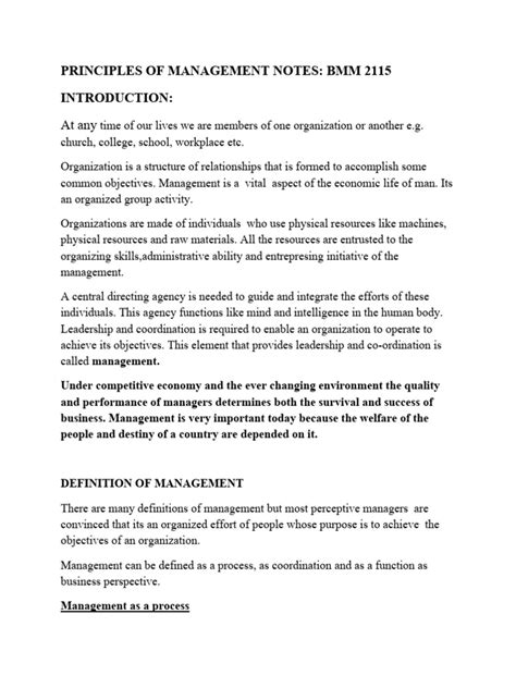 Principles of Management Notes 的图像结果