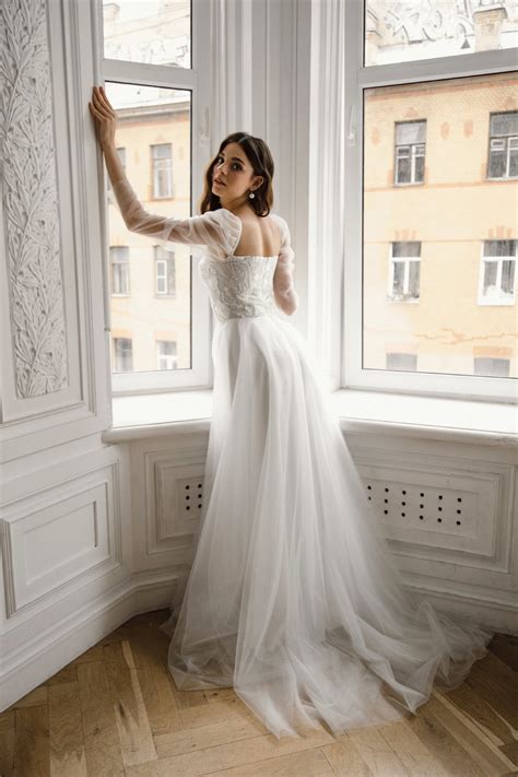 Tulle skirt wedding dress 60 photos - Astyledwedding.com