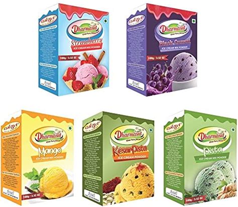 Strawerry + Black current + Mango + Kesar Pista + Pista instant mix ice ...