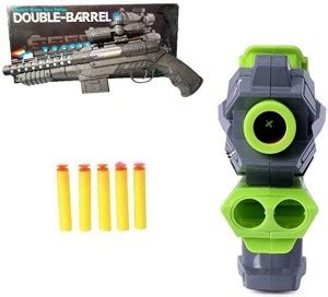 Bluebells India Electric Music and sound Double Barrel Gun for Kids ...