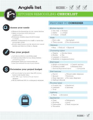 Fillable Online checklist of kitchen Fax Email Print - pdfFiller