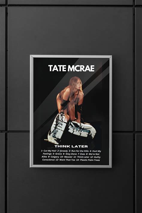 Tate Mcrae Tate Mcrae Poster Tate Mcrae Album Poster Thank Later Album ...