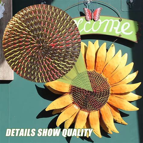 Buy Vintage Sunflower Welcome Sign Front Door Decor Hanging Outdoor ...