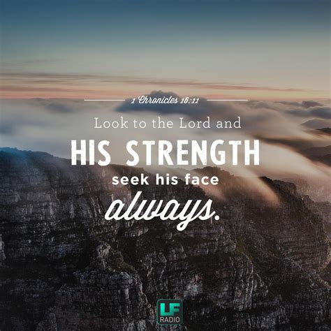 Verse of the Day - 1 Chronicles 16:11 | LF Radio