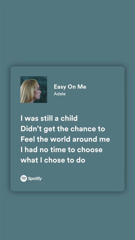 Spotify | Letras adele, Frases de letras de canciones, Letras de canciones