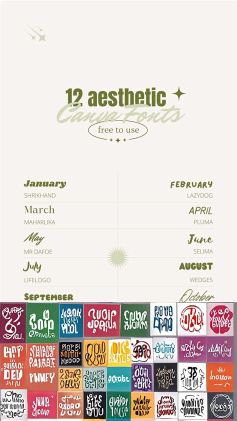 12 Free Aesthetic Fonts to Elevate Your Canva Designs | Aesthetic fonts ...