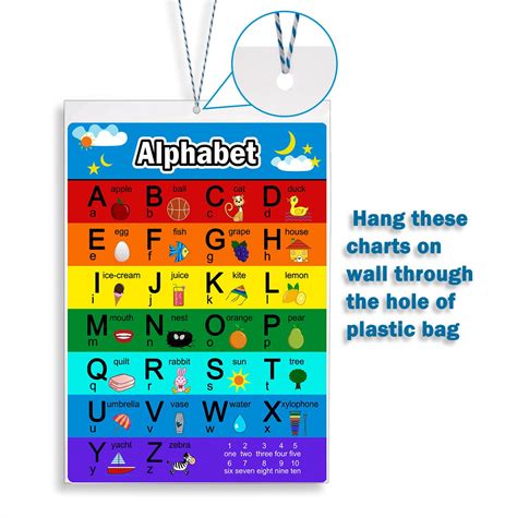 Snapklik.com : 2 Pieces Numbers Chart 1 100 And Alphabet Letters Chart