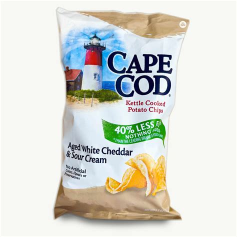 Cape Cod Aged White Cheddar and Sour Cream Less Fat 7.5oz – Noble Crunch