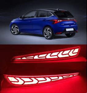 CARMART NEW i20 latest model 2021 Rear Bumper Led Reflector Brake Light ...