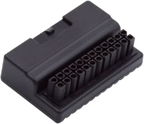 Buy Cablecc Overmold 90 Degree ATX 24Pin Female to 24pin Male Power ...