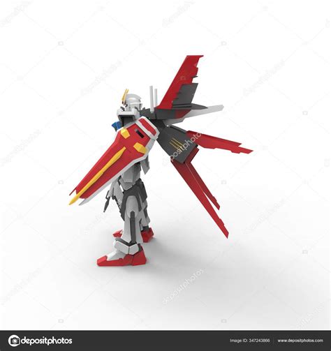 Science Fiction Mecha Soldat Stehend Militärische Futuristische Roboter ...