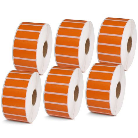1.5" x 0.5" Orange Direct Thermal Labels – BETCKEY Label
