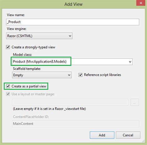 Image result for MVC Partial View Example