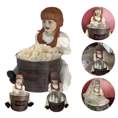 9" Annabelle Popcorn Bucket - Resin Ornament, The Conjuring Last Rites ...