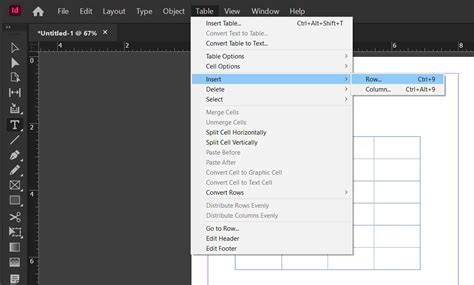 Split Table Row in InDesign 的图像结果