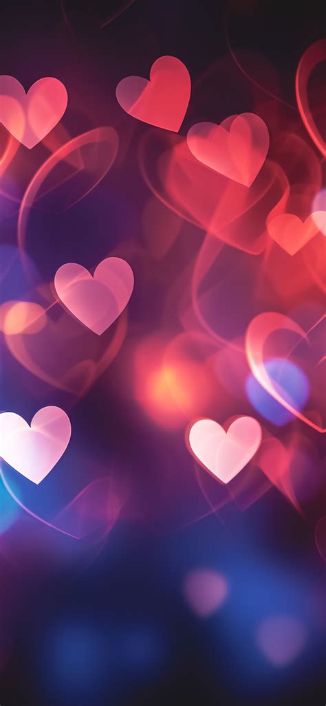 Love hearts Wallpaper 4K, Aesthetic, AI art