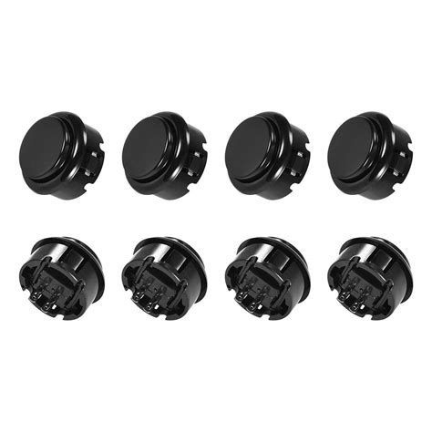 uxcell 30mm Mounting Hole Momentary Game Push Button Switch for Arcade ...