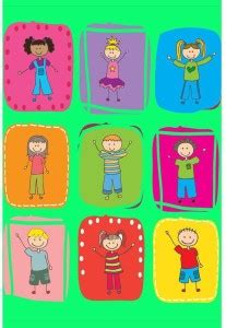 Happy Children Over Colors Unframed Paper Poster 12 x 18 inch (30 x 46 ...