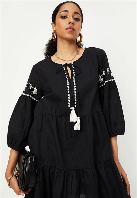 Buy Women Embroidered Tie-Up Tunic Online at just Rs. 899.0 ...
