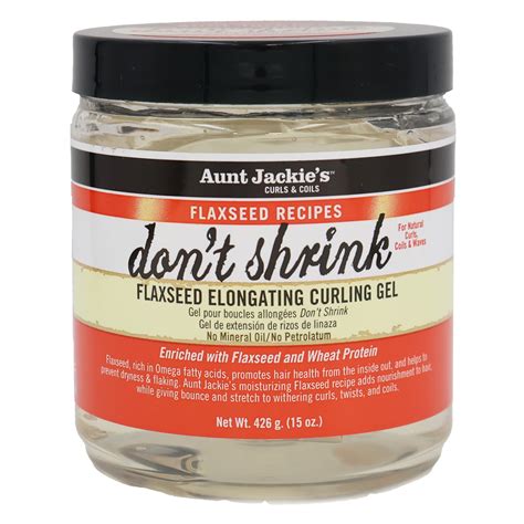 Aunt Jackies Flaxseed Dont Shrink Elongating Gel, 15 Oz., Pack of 2 ...