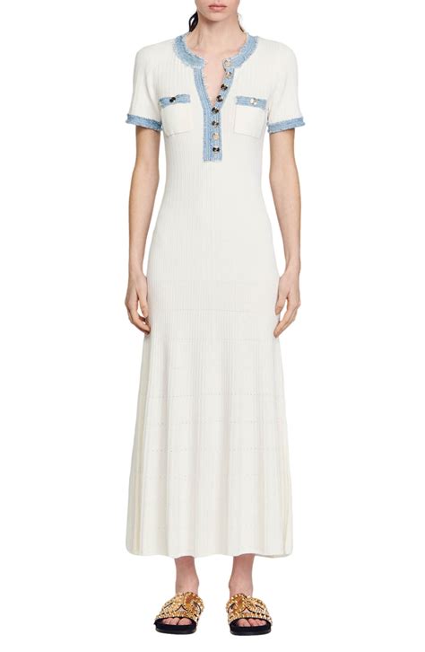 SANDRO Alecia Short Sleeve Sweater Dress | Nordstrom | Sweater dress ...