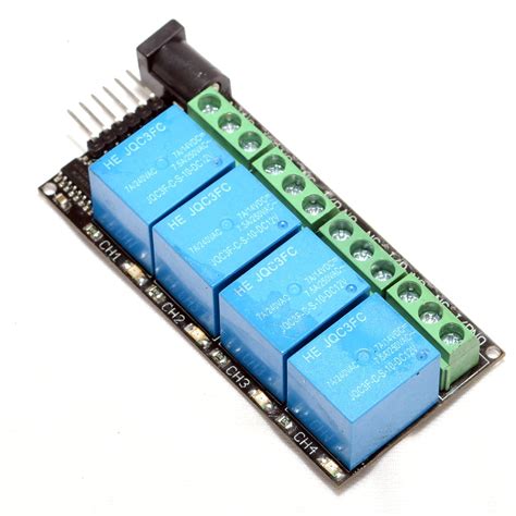 MAKER AND HACKER 12V 4 / Four channel Relay Board Module MADE IN INDIA ...