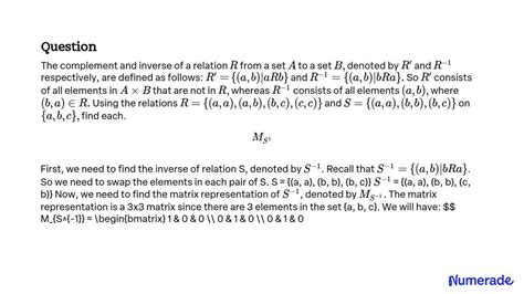 Image result for How to Find Complement of a Relation