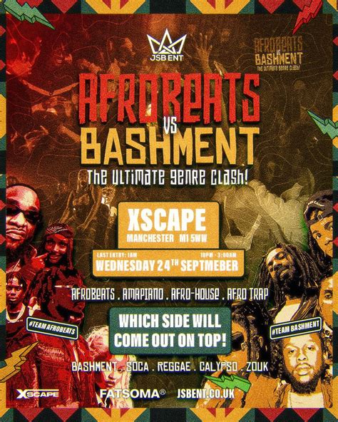 AFROBEATS vs BASHMENT 🔥 - MANCHESTER FRESHERS - HipHop / RnB / House ...