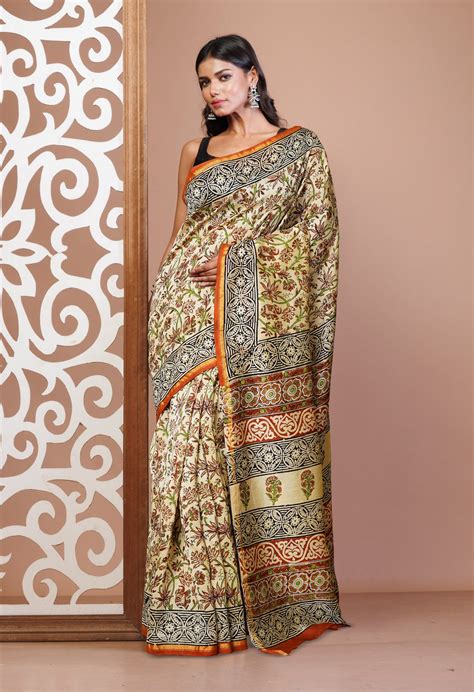 Kalamkari saree - Buy ULTIMATE Kalamkari sarees online|Unnati Silks