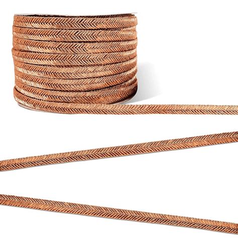 De-Ultimate (6mm X 18 Mtr) Copper Golden (M:4886) V Shape Dori Piping ...