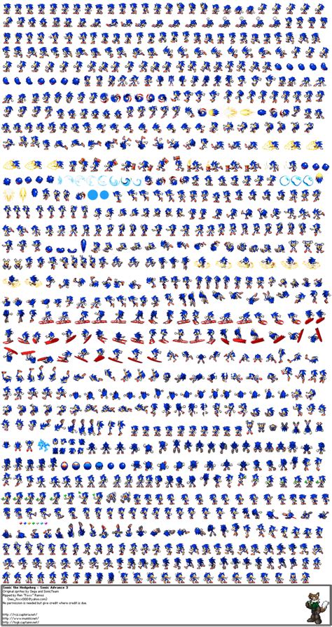 Sonic The Hedgehog Sprite Sheet by Sonic8546 on DeviantArt