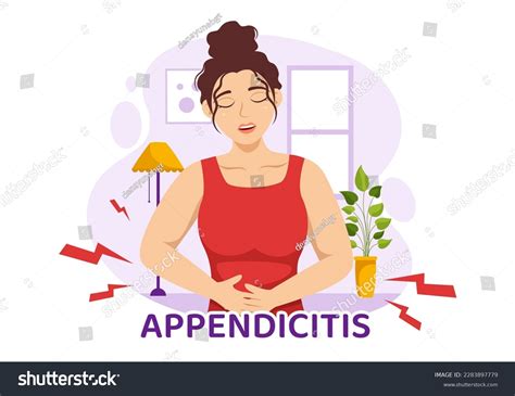 Appendicitis Illustration Kids Inflammation Appendix Stomach: เวกเตอร์สต็อก (ปลอดค่าลิขสิทธิ์ ...
