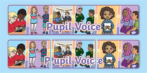 Pupil Voice Display Banner (teacher made) - Twinkl