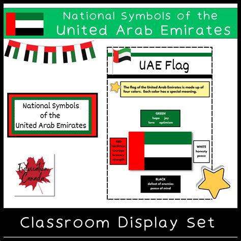 National Symbols of the UAE Classroom Display Set | National symbols ...