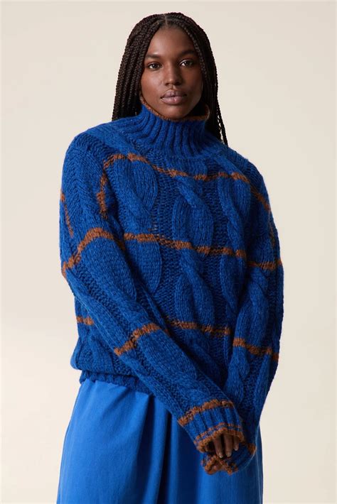 Leon & Harper Melodie MA4 Stripe Blue