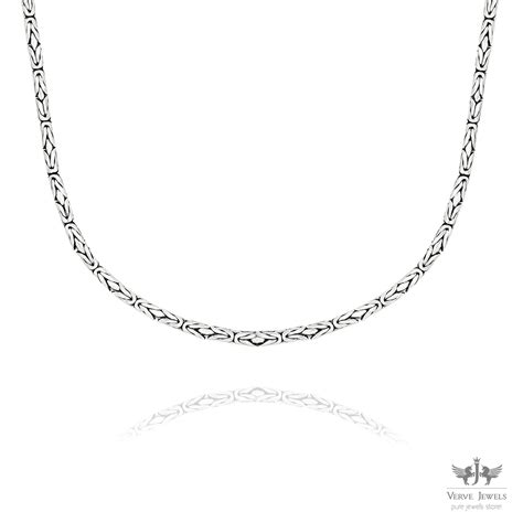 Antique Oxidized Thai Chain 925 Sterling Silver 5mm - Women's – VerveJewels