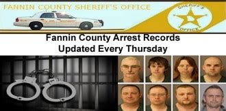 Fannin County Sheriff's Office Arrest Report 2/11 to 2/17 - FanninFannin
