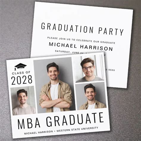MBA Graduation Invitations 的图像结果