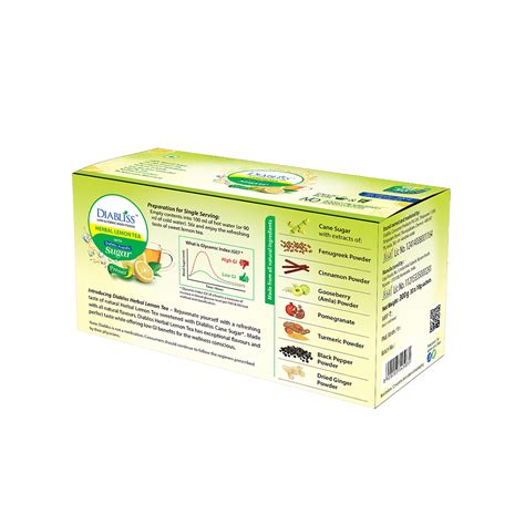 Diabliss Low Glycemic Index Foods Herbal Lemon Tea Sachet (10gm Each ...