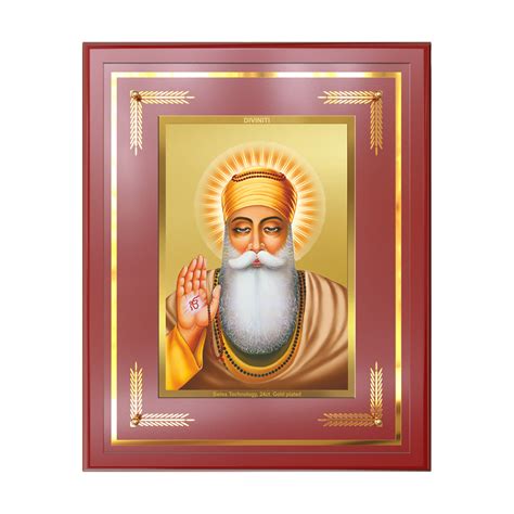 Guru Nanak Dev Ji | Divine Wall Frame in 24K Gold Foil – SHREEM SWARNAM ...