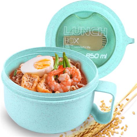 Amazon.com: Microwave Ramen Bowl Cooker Set - Wheat Straw Instant ...