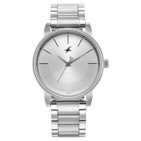 Buy Online Fastrack Stunners Quartz Analog Silver Dial Metal Strap ...