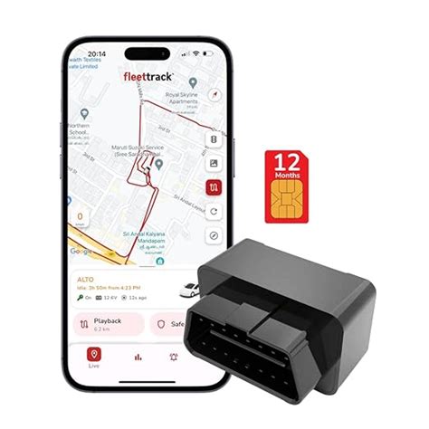 FleetTrack 4G OBD GPS Tracker for Car | 1 Yr Free App & SIM (Zero ...