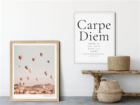 Dead Poets Society Carpe Diem Seize the Day Quotemovie Wall - Etsy