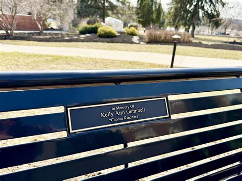 Schuylkill dedicates memorial bench for bookstore manager Kelly Ann Gemmell | Penn State Schuylkill