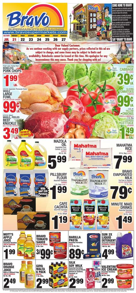 Bravo Supermarkets Ad Circular - 01/21 - 01/27/2021 | Rabato