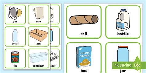 Recycling Sorting Cards