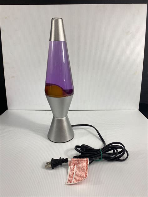 Schylling Inc Lava Lamp Original Pink & Orange Wax Bubbles w/Silver ...