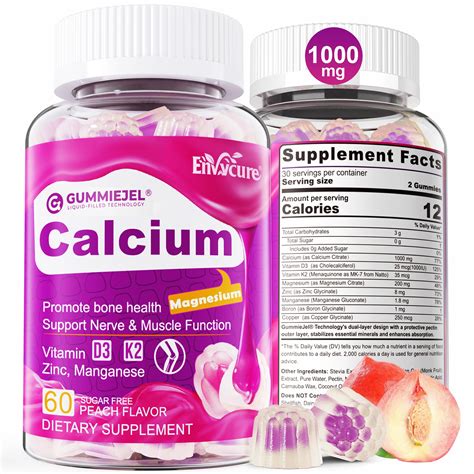 Snapklik.com : Sugar Free Calcium Citrate Gummies For Women & Men ...