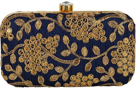 Tooba Women's Clutch (Blue) : Amazon.in: Fashion